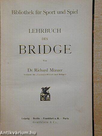 Lehrbuch des bridge