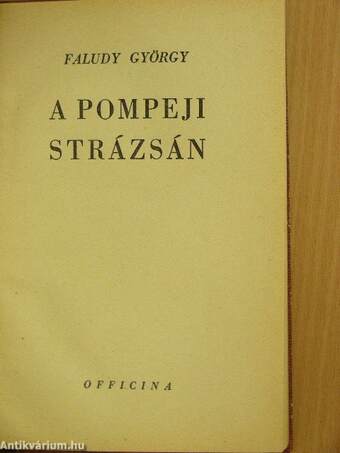 A pompeji strázsán