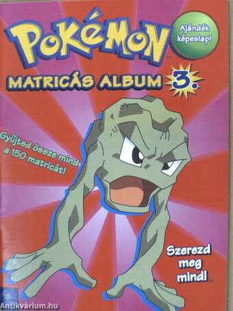 Pokémon matricás album 3.