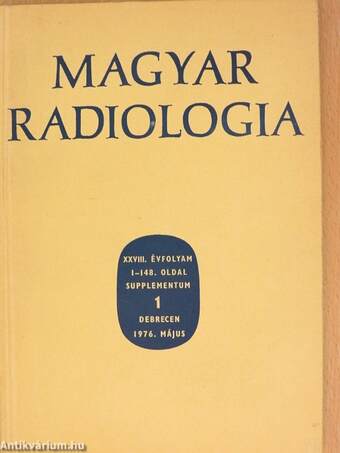 Magyar Radiologia 1976. május Supplementum 1.