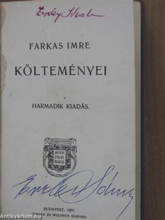 Farkas Imre költeményei