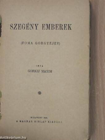 Szegény emberek