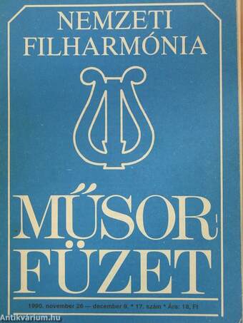 Nemzeti Filharmónia Műsorfüzet 1990/17.