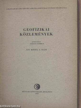 Geofizikai Közlemények 1967/3.