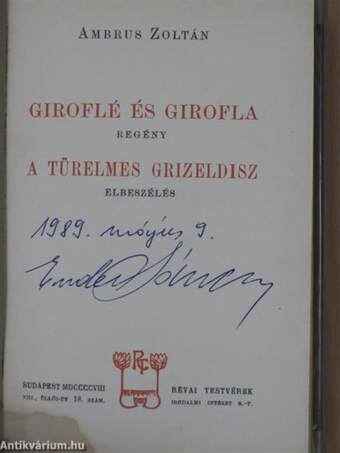 Giroflé és Girofla/A türelmes Grizeldisz