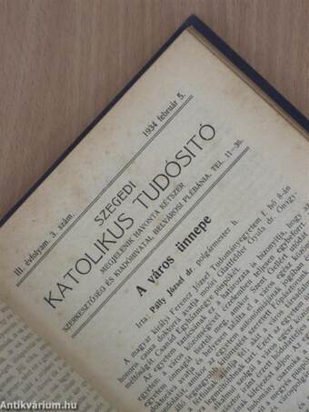 Szegedi Katolikus Tudósító 1934. (nem teljes évfolyam)