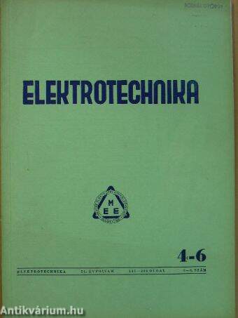 Elektrotechnika 1958/4-6.