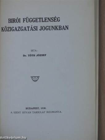 Birói függetlenség közigazgatási jogunkban