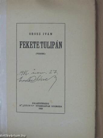 Fekete tulipán