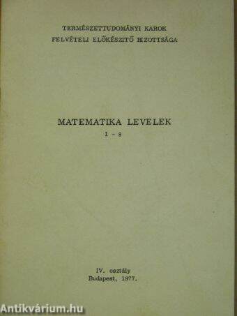 Matematika levelek 1-8