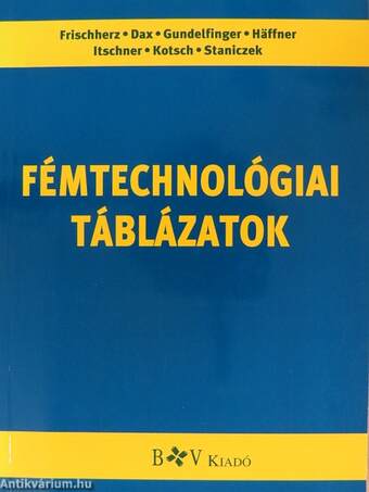 Fémtechnológiai táblázatok