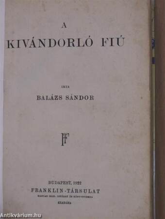 A kivándorló fiú