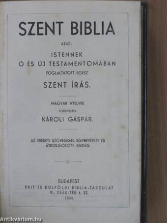 Szent Biblia