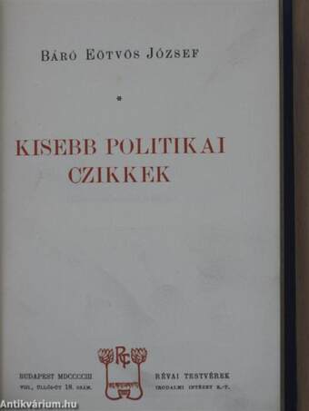 Kisebb politikai czikkek