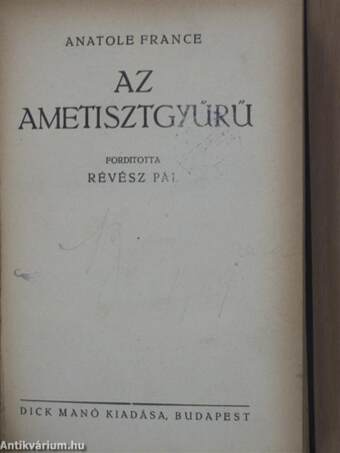 Az ametisztgyűrű