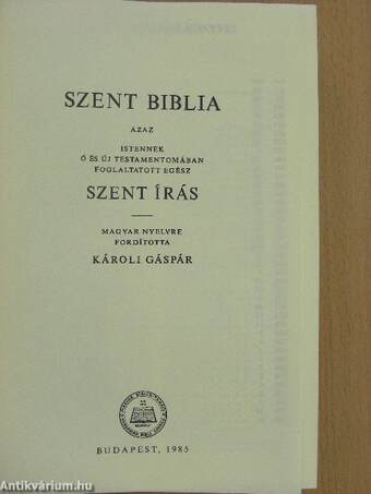 Szent Biblia