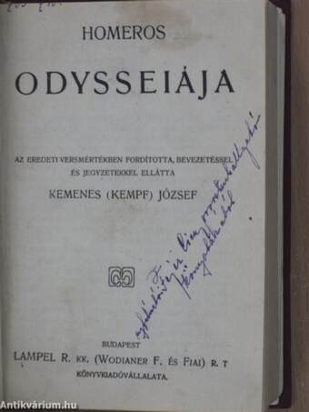 Caesar és Cleopatra/Antigone/Homeros Odysseiája