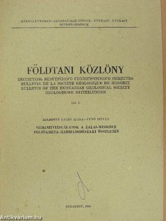 Vitrinitvizsgálatok a Zalai-medence felsőkréta-harmadidőszaki összletén