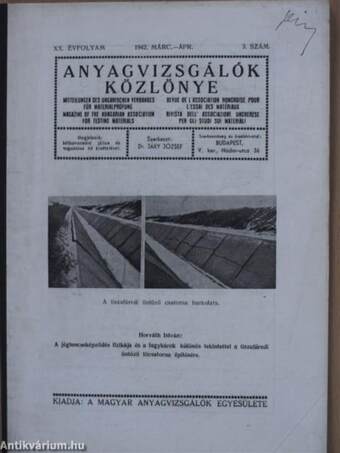 Anyagvizsgálók Közlönye 1942. márc.-ápr.