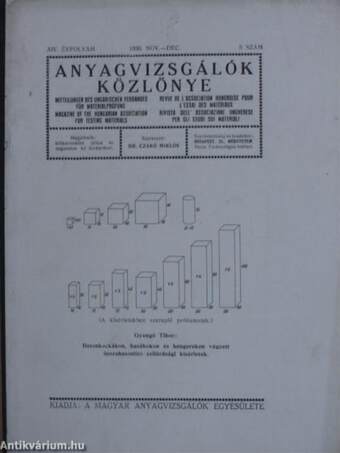 Anyagvizsgálók Közlönye 1936. november-december