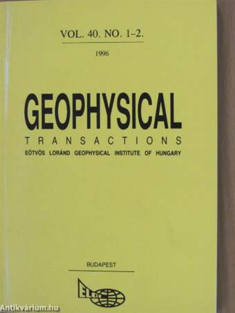 Geophysical Transactions Vol. 40. No. 1-2.