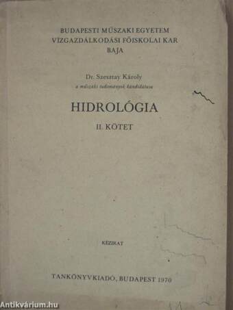 Hidrológia II.