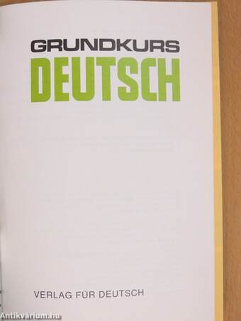 Grundkurs Deutsch - Lehrbuch