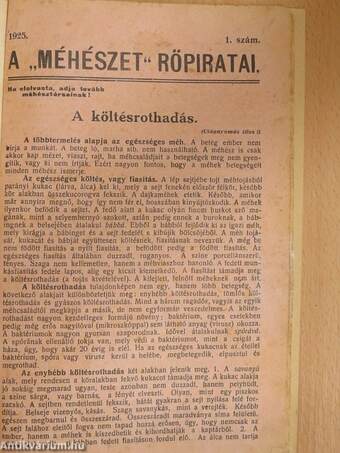 A méhészek karácsonya/A "Méhészet" Röpiratai 1925/1.