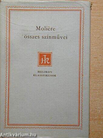 Moliére összes színművei I. (töredék)