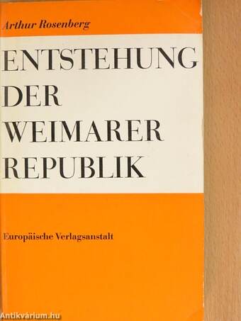 Entstehung der Weimarer Republik