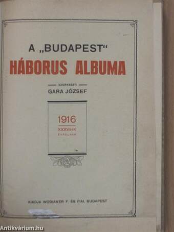 A "Budapest" háborus albuma 1916.