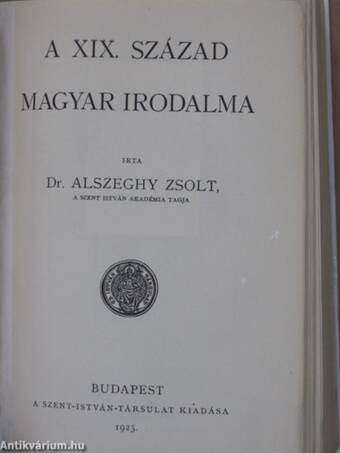 A XIX. század magyar irodalma