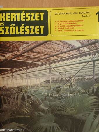 Kertészet és Szőlészet 1976. január-december