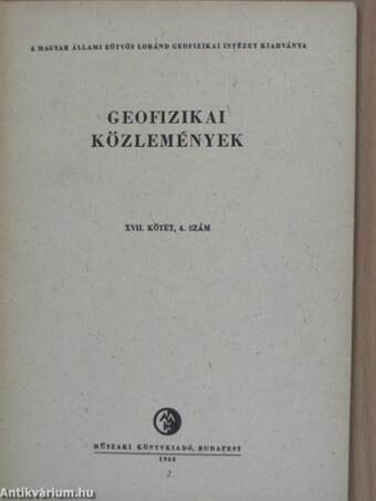 Geofizikai Közlemények 1968/4.