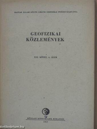 Geofizikai Közlemények 1967/4.