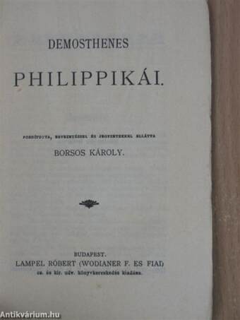 Demosthenes philippikái