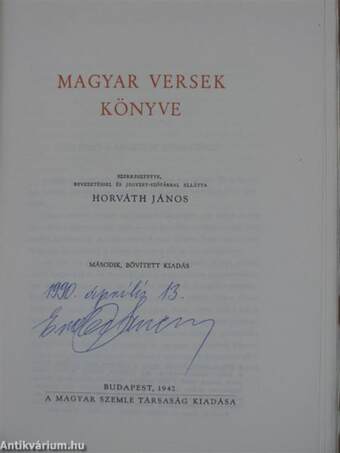 Magyar versek könyve