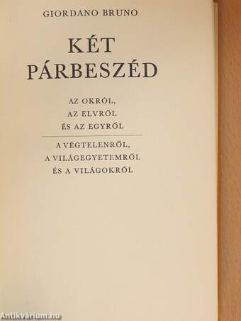 Két párbeszéd