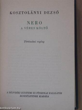 Nero, a véres költő