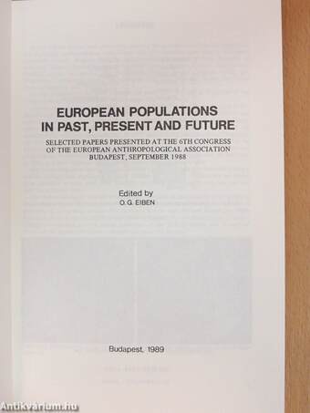 European Populations in Past, Present and Future