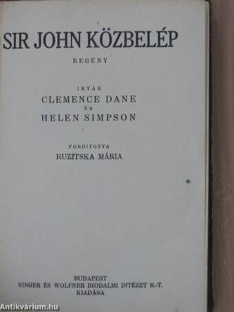 Sir John közbelép