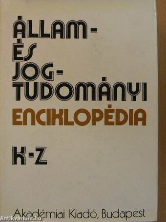 Állam- és jogtudományi enciklopédia II. (töredék)
