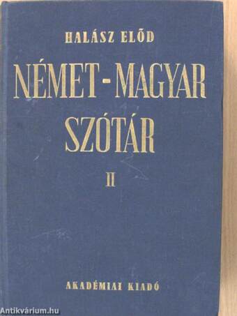 Német-magyar szótár II. (töredék)