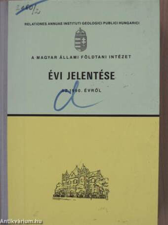 A Magyar Állami Földtani Intézet évi jelentése az 1990. évről