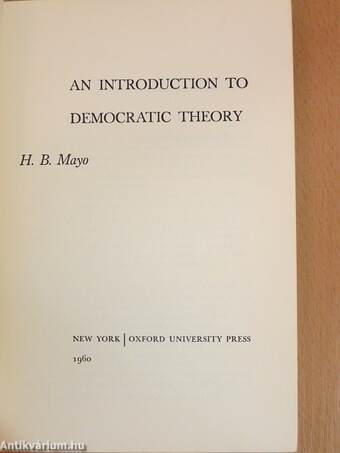 An Introduction to Democratic Theory