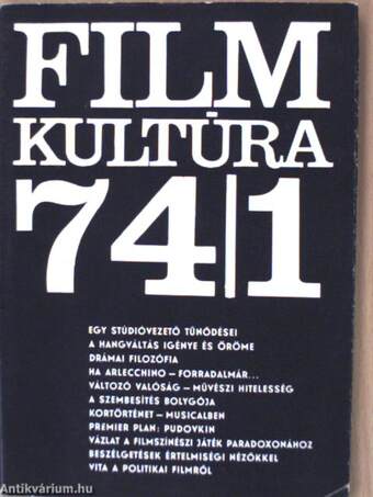 Filmkultúra 1974. (nem teljes évfolyam)