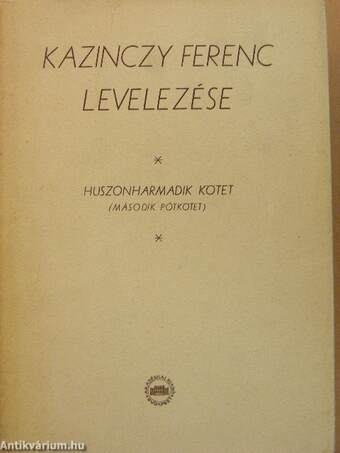 Kazinczy Ferenc levelezése