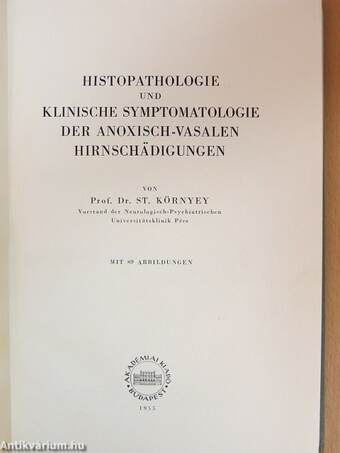 Histopathologie und klinische Symptomatologie der anoxisch-vasalen Hirnschädigungen