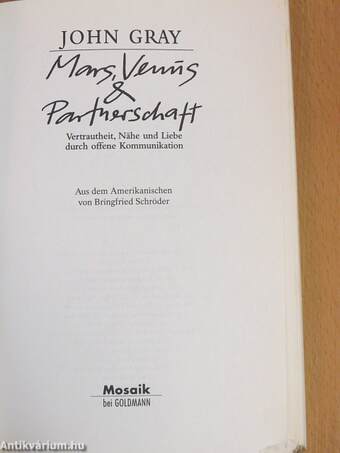 Mars, Venus & Partnerschaft