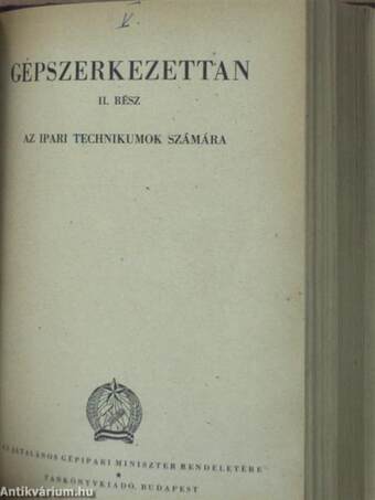 Gépszerkezettan I-II.